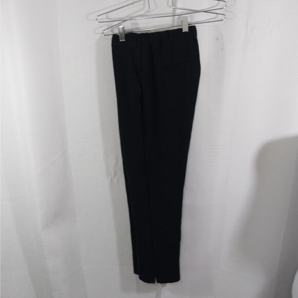J. CREW! RICH BLACK DRAPEY, HIGH WAISTED STRAIGHT LEG DRESS PANTS, SLACKS! SZ 4 - Picture 3 of 11